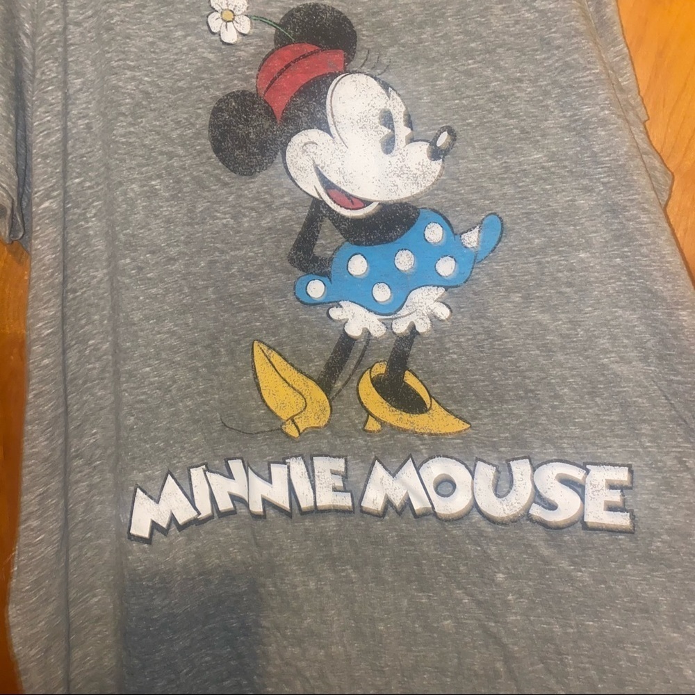 DISNEY minnie mouse gray tshirt plus size 4x